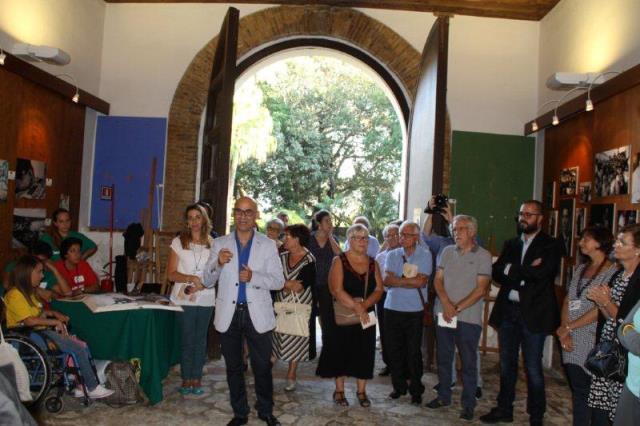Momenti della presentazione della mostra