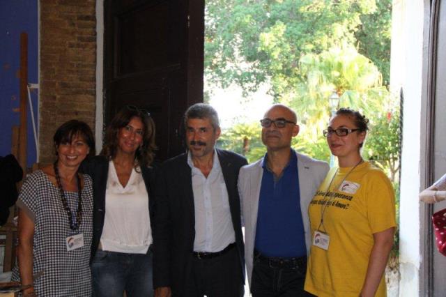 Momenti della presentazione della mostra