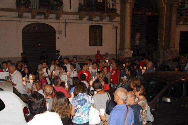 Inizio fiaccolata