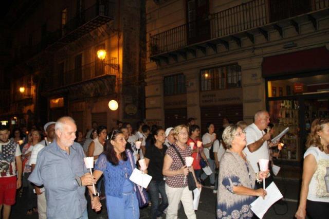 Momenti della fiaccolata