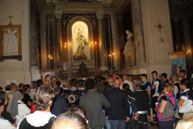 Raduno davanti la tomba del Beato Giuseppe Puglisi