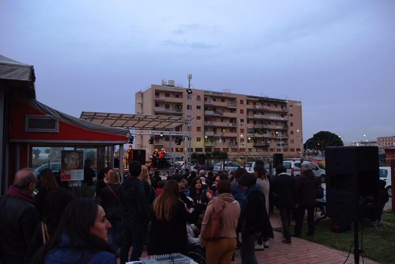 Momenti della manifestazione ad Al Bab, via San Giorgio dei Genovesi, Palermo