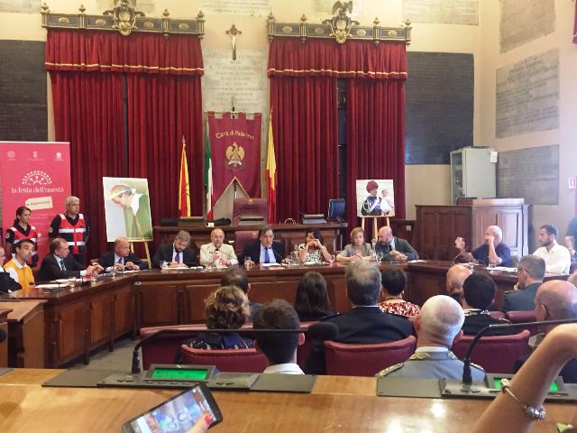 Presentata la Festa dell'Onest�#speranza presso la Sala delle Lapidi a Palazzo di Citt�