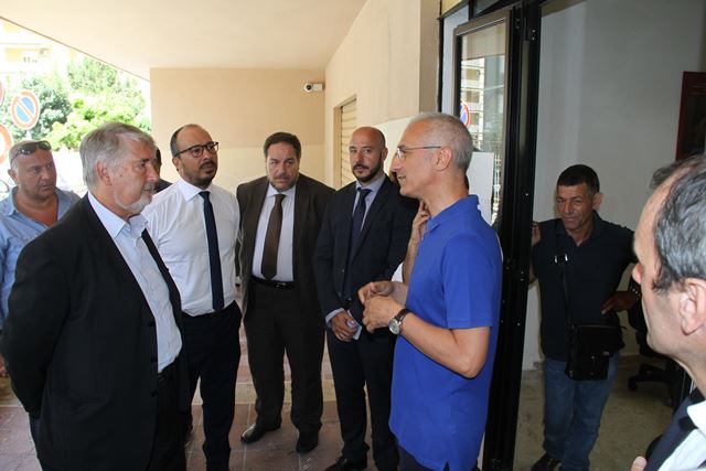 Il Ministro del Lavoro e delle Politiche Sociali, Giuliano Poletti, a Brancaccio per fare il punto sull'attuazione delle politiche nazionali nel terri