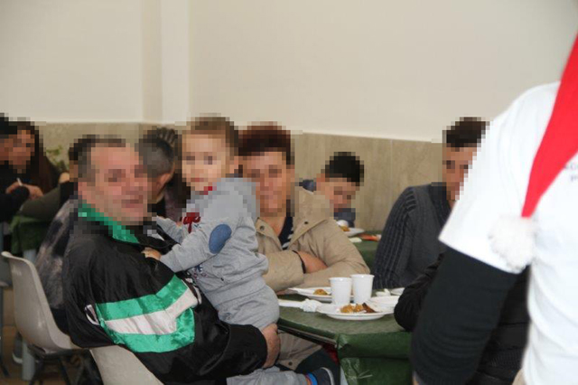 Momenti del pranzo di Natale