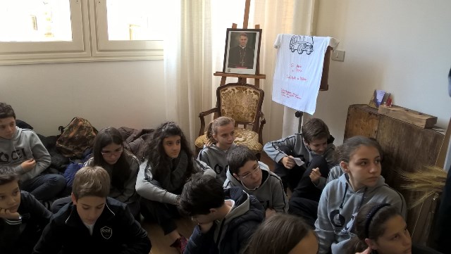Studenti del C.E.I. di Palermo in visita alla casa-museo del Beato Puglisi