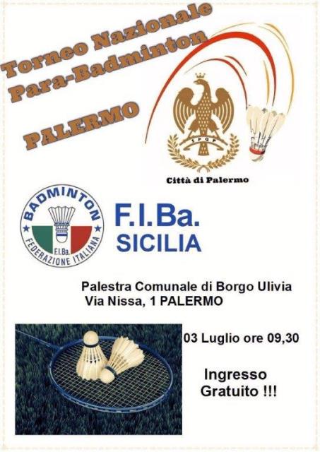 Locandina della manifestazione sportiva