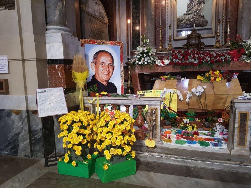 Un fiore per il Beato Puglisi in Cattedrale