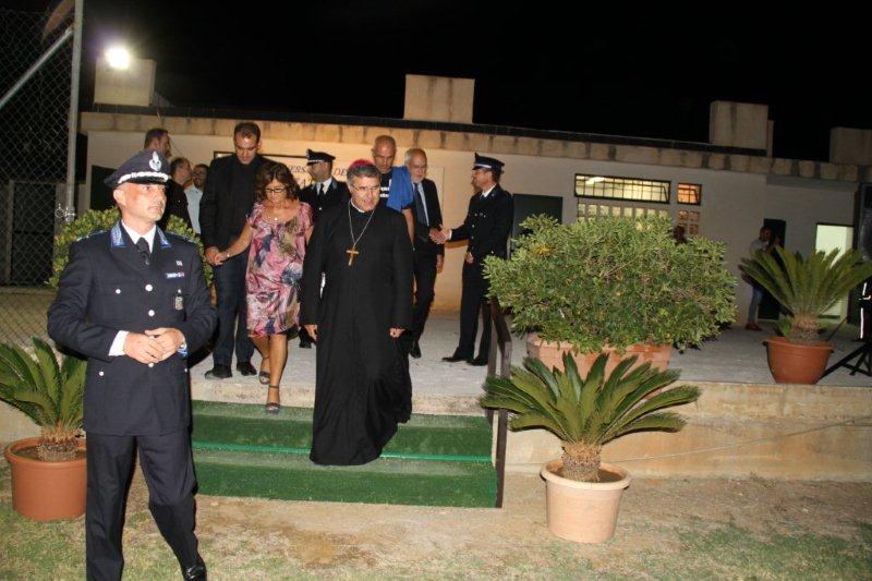 L'arrivo di Mons. Corrado Lorefice nell'aerea della proiezione