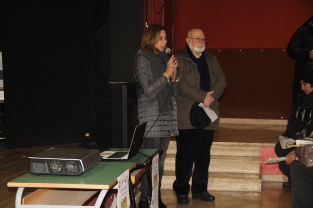 Maria Pia Avara, vicepresidente del Centro Padre Nostro, e Franco Puglisi, fratello del Beato Pino Puglisi