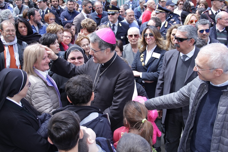 L'arrivo a Brancaccio di Mons. Corrado Lorefice