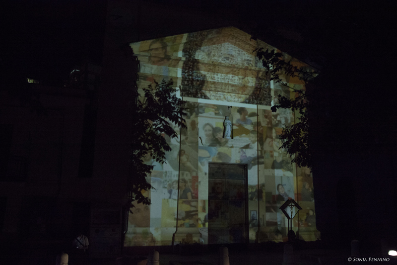 Il lavoro dei videomaker - prospetto parrocchia San Gaetano