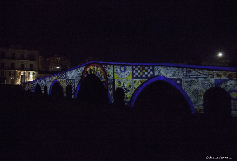 Proiezioni sul Ponte dell'Ammiraglio, corso dei Mille