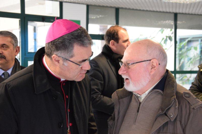Mons. Corrado Lorefice, Arcivescovo di Palermo, e Francesco Puglisi, fratello del Beato