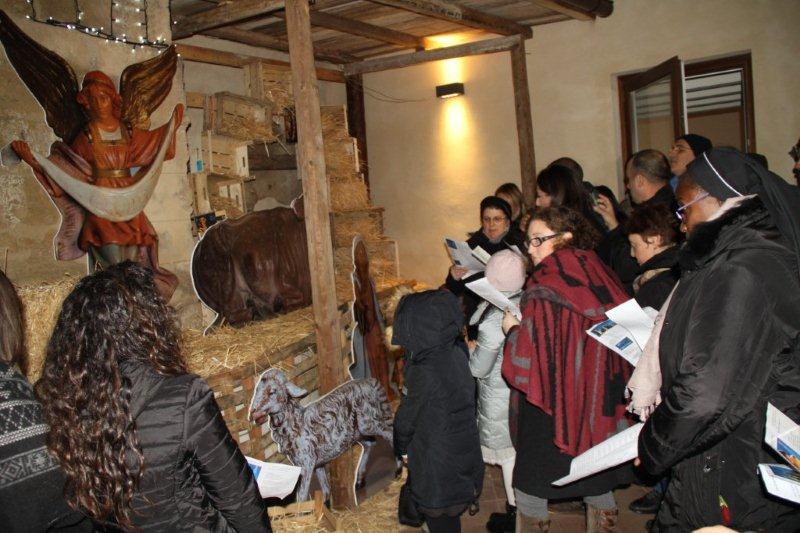Il presepio allestito presso il Centro di Accoglienza Diurno per Anziani