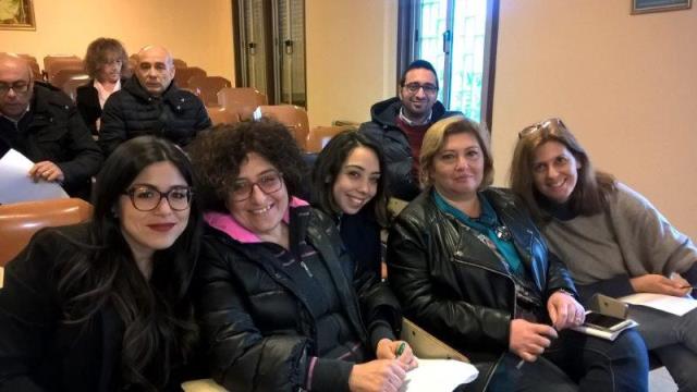 I volontari e gli operatori del Centro di Accoglienza Padre Nostro
