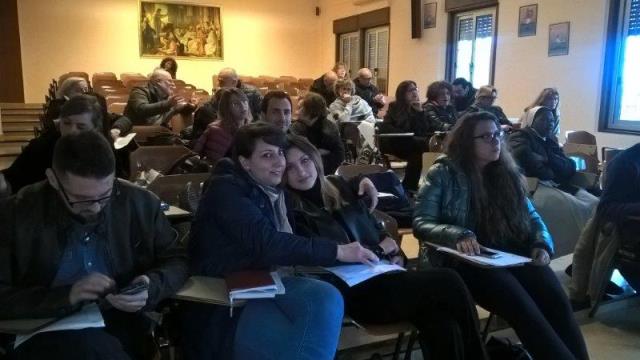 I volontari e gli operatori del Centro di Accoglienza Padre Nostro