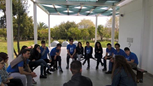 Momenti dell'incontro tra i volontari del Centro e i giovani scout