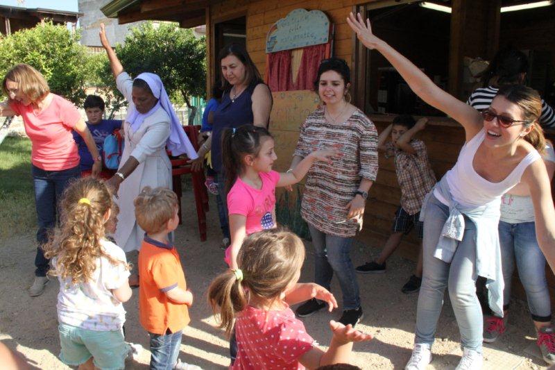 Momenti dell'Open Day con i bimbi e le famiglie