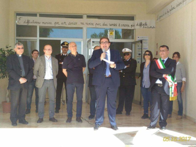 Momenti dell'inaugurazione del plesso