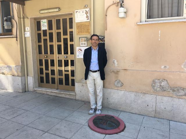 Il Prof. Vito Mancuso presso la casa-museo del Beato Puglisi