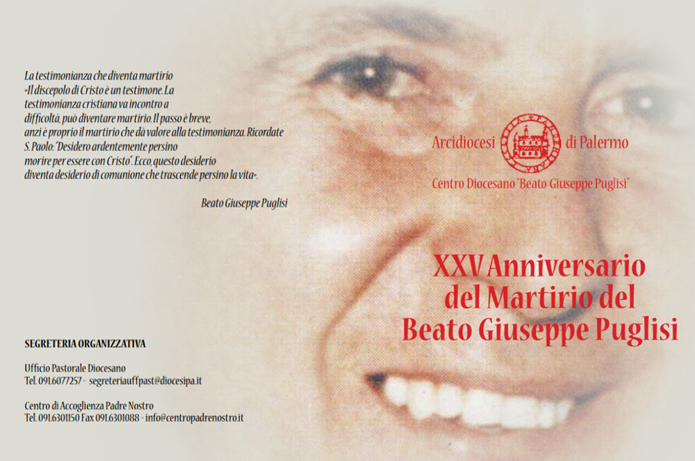 25� Anniversario del martirio del Beato Giuseppe Puglisi
