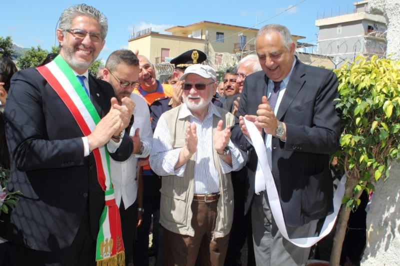 Inaugurazione spogliatoi, bagni, docce e sala incontri al campo sportivo di via Salvatore Cappello, Palermo