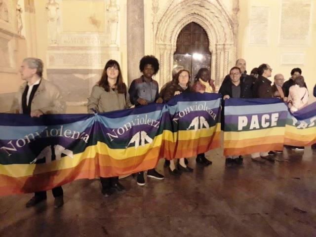 Momenti della manifestazione presso la Cattedrale di Palermo