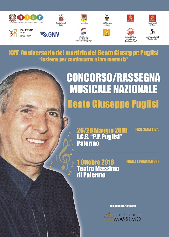 1 Ottobre 2018. Esibizione delle Scuole vincitrici del Cencorso/Rassegna Musicale Nazionale Beato Giuseppe Puglisi al Teatro Massimo di Palermo