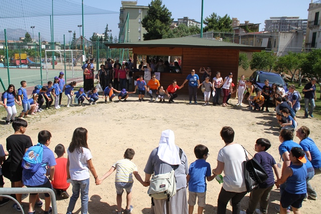 Momenti delle attivit� al Centro Polivalente Sportivo