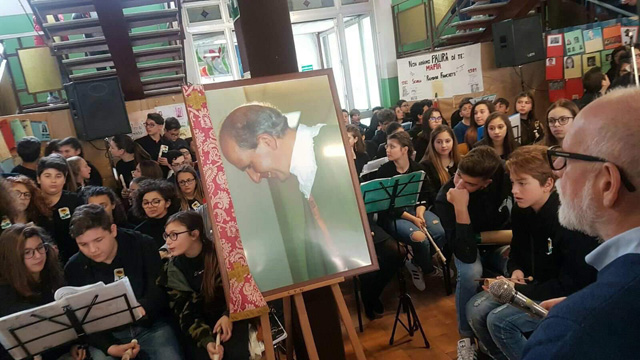 I ragazzi della scuola Franchetti ricordano il Beato Giuseppe Puglisi e tutte  le vittime di mafia
