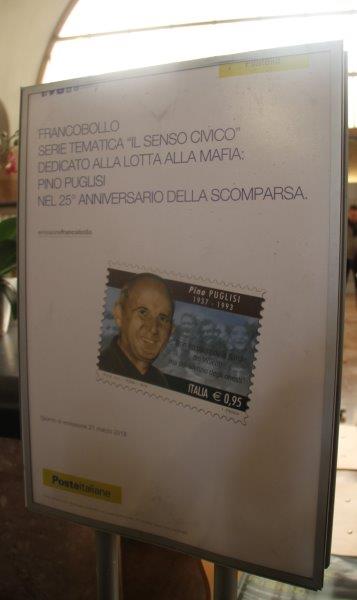 Mostra filatelica della XXI Giornata della memoria e dell'impegno in ricordo delle vittime innocenti delle mafie presso Poste
italiane