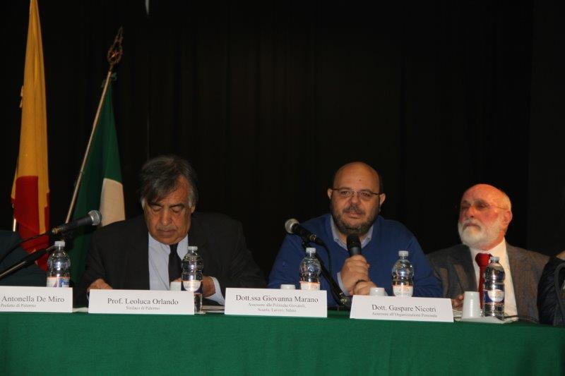 Giuseppe Mattina, Assessore alle Attivit� Sociali del Comune di Palermo, interviene all�Assemblea