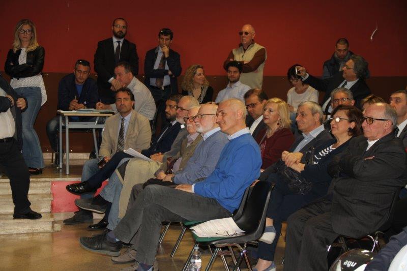 Il Presidente Maurizio Artale con i fratelli Puglisi e don Maurizio Francoforte, parroco di S. Gaetano a Brancaccio