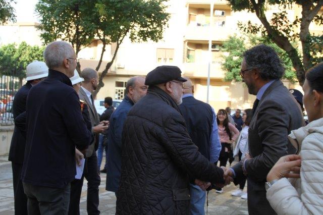 Francesco Puglisi, fratello del Beato, con il Questore di Palermo Dott. Renato Cortese
