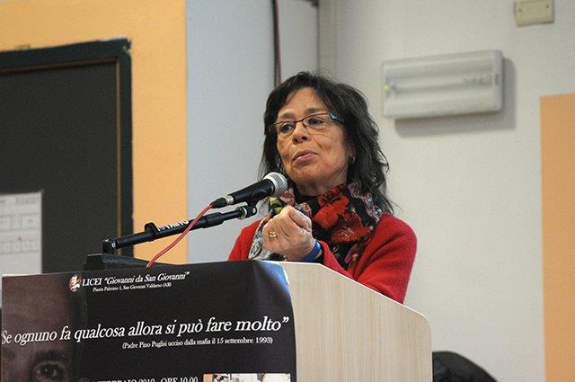 Carla Gonfiotti. Intervento presso i Licei Giovanni di San Giovanni, Valdarno