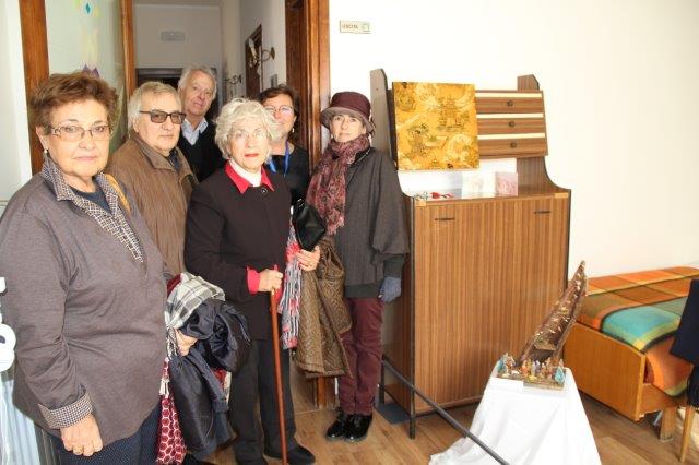 Momenti durante l'inaugurazione della mostra