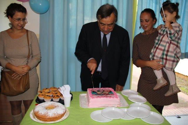 Taglio della torta del Sindaco Leoluca Orlando