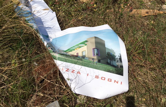 Atto vandalico nell'area in cui sorger� l'asilo nido di Brancaccio