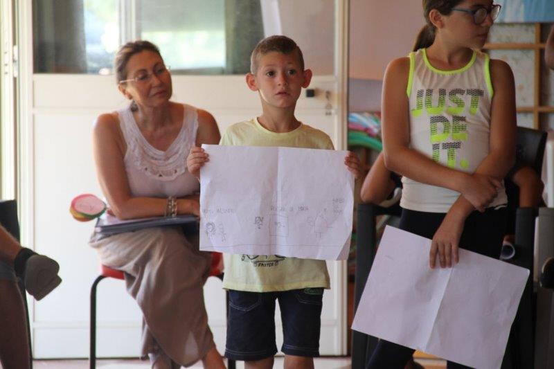 Alcuni momenti della restituzione dei lavori effettuati durante i laboratori