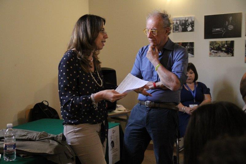 Il Vice presidente del Centro Padre Nostro, d.ssa Maria Pia Avara e Gherardo Colombo
