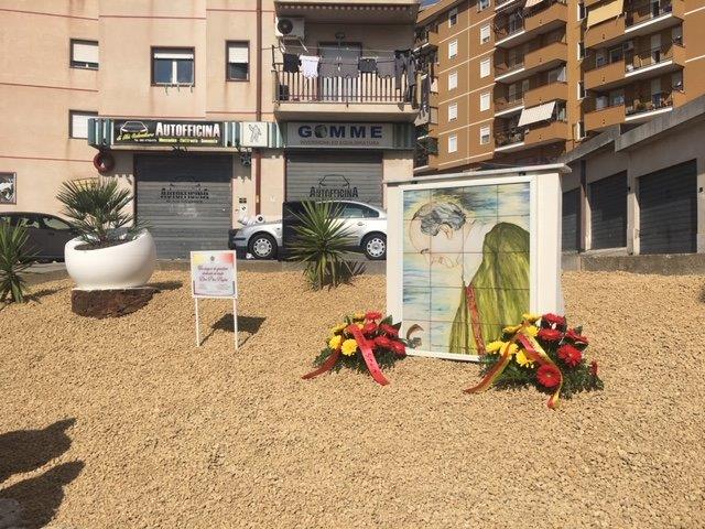 Lla ceramica raffigurante il Beato Puglisi