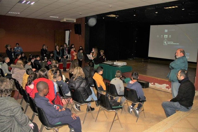 Momenti della pomeriggio trascorso per la proiezione del film 'L'Ultimo sorriso'