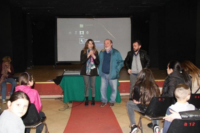 Momenti della pomeriggio trascorso per la proiezione del film 'L'Ultimo sorriso'