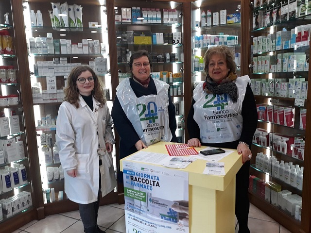 10 febbraio 2020. Giornata di raccolta del farmaco promossa dalla Fondazione Banco Farmaceutico