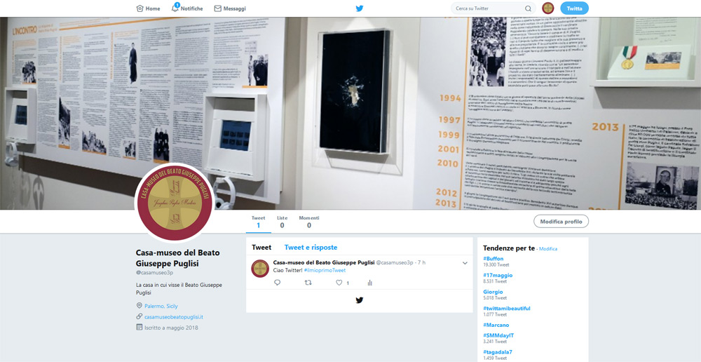 La casa-museo � su Twitter!
