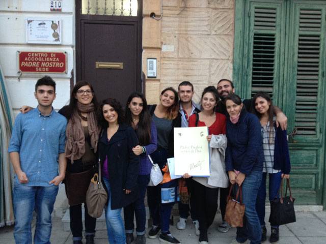 Il gruppo di giovani di Pozzallo