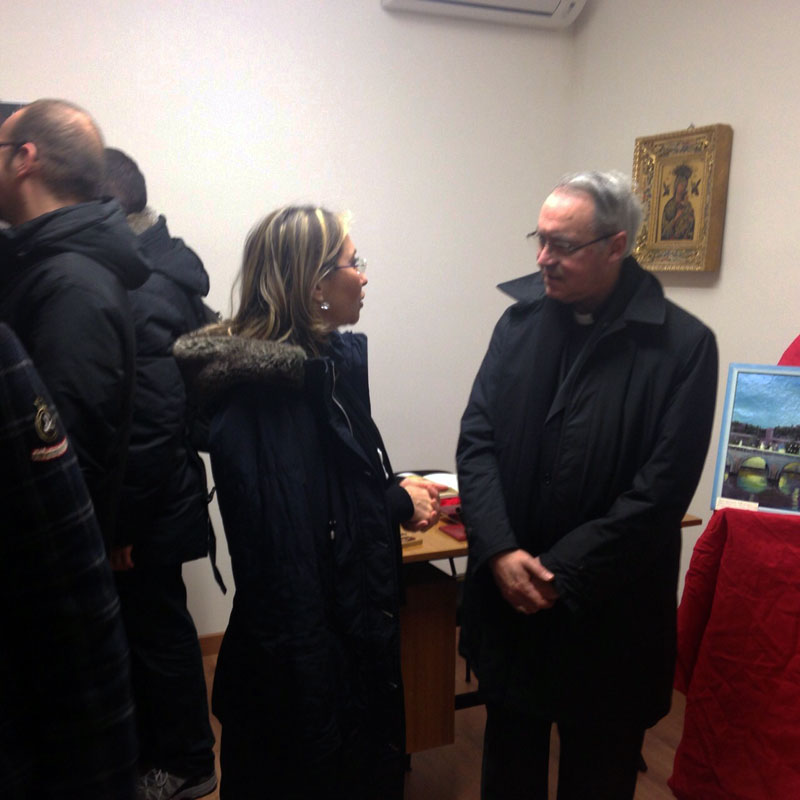 Il Vescovo di Rimini, Mons. Francesco Lambiasi, visita la Casa Museo del Beato Puglisi
