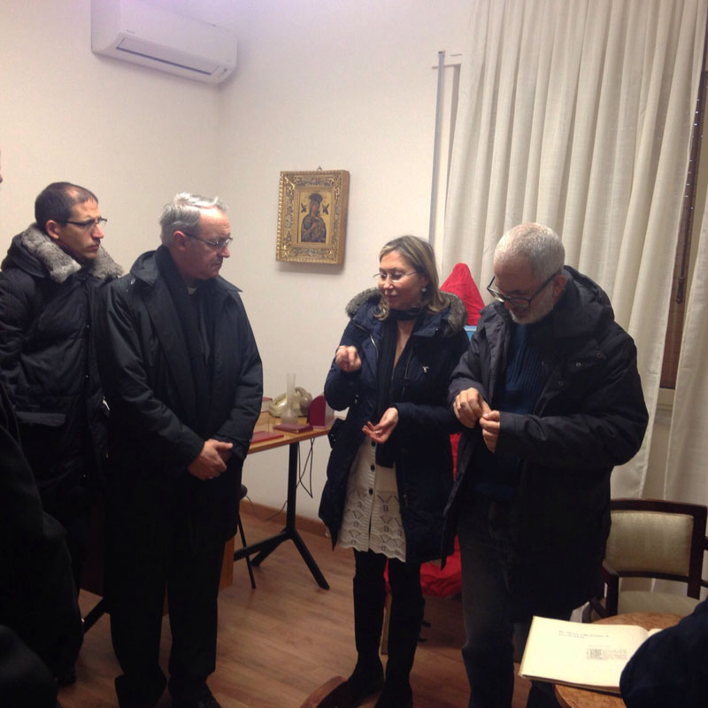 Il Vescovo di Rimini in visita alla casa-museo