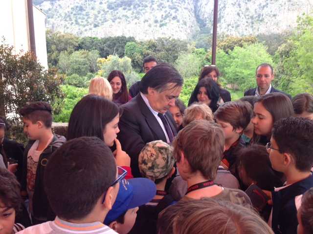 Il Sindaco Orlando incontra il gruppo di bambini Perugini